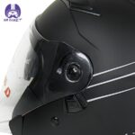 کلاه کاسکت بدون فک ردلاین مدل 956 رنگ مشکی طوسی مات - تصویر 7
