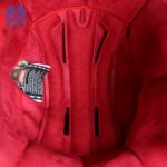 کلاه کاسکت ماسکی مدل ایرون من رنگ قرمز طوسی براق - تصویر 10