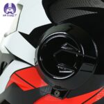 کلاه کاسکت ماسکی مدل ایرون من رنگ قرمز سفید براق - تصویر 7