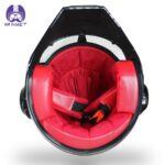 کلاه کاسکت ماسکی مدل ایرون من رنگ قرمز طوسی براق - تصویر 8
