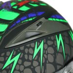 کلاه کاسکت فک متحرک دی ای وان کد 108 طرح snake - تصویر 7