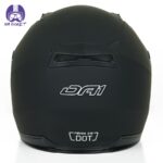 کلاه کاسکت بدون فک دی ای وان کد 402 طرح مشکی مات - تصویر 5