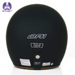 کلاه کاسکت وسپا دی ای وان کد 404 طرح مشکی مات - تصویر 4