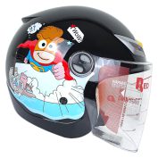 کلاه کاسکت کودک بدون فک ردلاین مدل ۹۰۸ رنگ مشکی superman