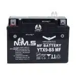 باتری موتورسیکلت ان ام اس مدل YTX9-BS (انواع دوسیلندر)