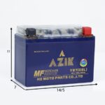باتری موتورسیکلت آزیک مدل yb7-12v7ah(انواع اسکوتر اصلی و طرح) - تصویر 3