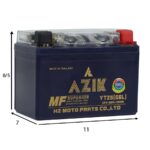 باتری موتورسیکلت آزیک مدل YTZ5 12V5AH(ویو و طرح ویو) - تصویر 3
