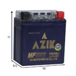 باتری موتورسیکلت آزیک مدل yb3 12v3ah(طرح هوندا غیر استارتی) - تصویر 3