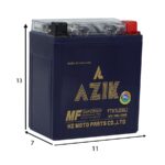 باتری موتورسیکلت آزیک مدل YTX7L (باکسر،بنلی) - تصویر 3