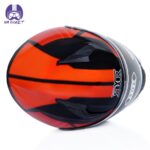 کلاه کاسکت فک متحرک RXR مدل 691 رنگ قرمز مشکی براق - تصویر 6