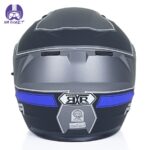 کلاه کاسکت فک متحرک RXR مدل 691 طرح آبی طوسی - تصویر 5