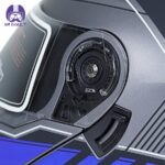 کلاه کاسکت فک متحرک RXR مدل 691 طرح آبی طوسی - تصویر 7