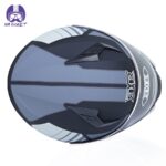 کلاه کاسکت فک متحرک RXR مدل 691 رنگ طوسی مشکی - تصویر 6