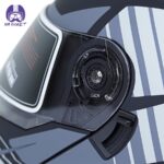 کلاه کاسکت فک متحرک RXR مدل 691 رنگ طوسی مشکی - تصویر 8