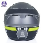 کلاه کاسکت فک متحرک RXR مدل 691 رنگ طوسی زرد - تصویر 5