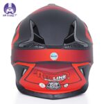 کلاه کاسکت کراس برند ردلاین کد 750 رنگ مشکی قرمز مات - تصویر 4