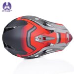 کلاه کاسکت کراس برند ردلاین کد 750 رنگ مشکی قرمز مات - تصویر 5
