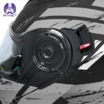 کلاه کاسکت بلوتوث دار فک متحرک ردلاین مدل 935 رنگ  مشکی طوسی - تصویر 9