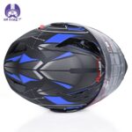 کلاه کاسکت بلوتوث دار فک متحرک ردلاین مدل 939 طرح blue time - تصویر 7
