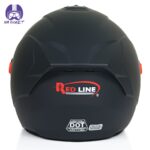 کلاه کاسکت بدون فک ردلاین کد 944 رنگ مشکی مات - تصویر 5