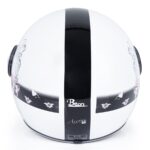 کلاه کاسکت بیون مدل B-110 Face Black White Shine - تصویر 5