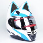 کلاه کاسکت خرگوشی نیترنیوس مدل FF-319 White Blue - تصویر 3