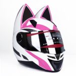 کلاه کاسکت خرگوشی نیترنیوس مدل FF-319 White  Pink - تصویر 3