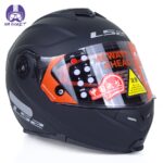 کلاه کاسکت فک متحرک ال اس تو مدل LS2 FF345 رنگ مشکی مات - تصویر 3