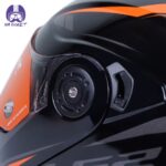 کلاه کاسکت فک متحرک ال اس تو مدل LS2 FF345 رنگ مشکی نارنجی براق - تصویر 9