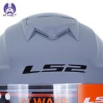 کلاه کاسکت فک متحرک ال اس تو مدل LS2 FF345 رنگ طوسی براق - تصویر 8