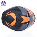 کلاه کاسکت فک متحرک ال اس تو مدل LS2 FF345 رنگ طوسی نارنجی مات - تصویر 6
