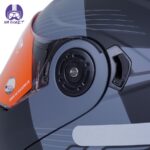 کلاه کاسکت فک متحرک ال اس تو مدل LS2 FF345 رنگ طوسی نارنجی مات - تصویر 8