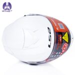 کلاه کاسکت فک متحرک ال اس تو مدل LS2 FF345 رنگ سفید براق - تصویر 6