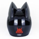 کلاه کاسکت خرگوشی اچ ان جی مدل HNJ 902 Black shine - تصویر 5
