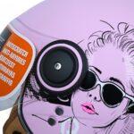 کلاه کاسکت بیون مدل B-110 Face Pink - تصویر 7