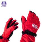 دستکش موتورسواری نورث فیس مدل Gore-Tex رنگ قرمز - تصویر 3