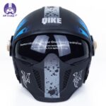 کلاه کاسکت فک جدا کایک مدل OP01 Black Blue - تصویر 2