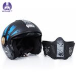 کلاه کاسکت فک جدا کایک مدل OP01 Black Blue - تصویر 4