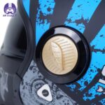 کلاه کاسکت فک جدا کایک مدل OP01 Black Blue - تصویر 7