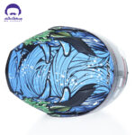 کلاه کاسکت فک متحرک دی ای وان 101 مدل Dragon Green - تصویر 6