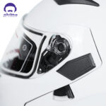 کلاه کاسکت فک متحرک دی ای وان 101 مدل White Shine - تصویر 8
