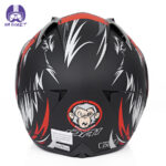 کلاه کاسکت فک متحرک دی ای وان 108 مدل Dragon Red - تصویر 5