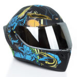 کلاه کاسکت فک متحرک کایک مدل Blue Thunder God - تصویر 3