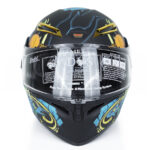 کلاه کاسکت فک متحرک کایک مدل Blue Thunder God - تصویر 10