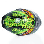 کلاه کاسکت بلوتوث دار فک متحرک کایک مدل Green Warcraft - تصویر 4