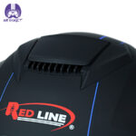 کلاه کاسکت بلوتوث دار ردلاین مدل 937 رنگ مشکی آبی به همراه هندزفری بلوتوثی و کیف حمل و پد گردن مجموعه 4 عددی - تصویر 9