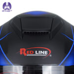 کلاه کاسکت ردلاین مدل 937 طرح ضربدری آبی به همراه هندزفری بلوتوثی و کیف حمل و پد گردن مجموعه 4 عددی - تصویر 9