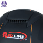 کلاه کاسکت ردلاین مدل 937 رنگ مشکی نارنجی به همراه هندزفری بلوتوثی و کیف حمل و پد گردن مجموعه 4 عددی - تصویر 8