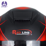 کلاه کاسکت ردلاین مدل 937 رنگ ضربدری قرمز به همراه هندزفری بلوتوثی و کیف حمل و پد گردن مجموعه 4 عددی - تصویر 8