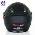 کلاه کاسکت ردلاین مدل 939 رنگ مشکی مات به همراه هندزفری بلوتوثی و کیف حمل و پد گردن مجموعه 4 عددی - تصویر 4